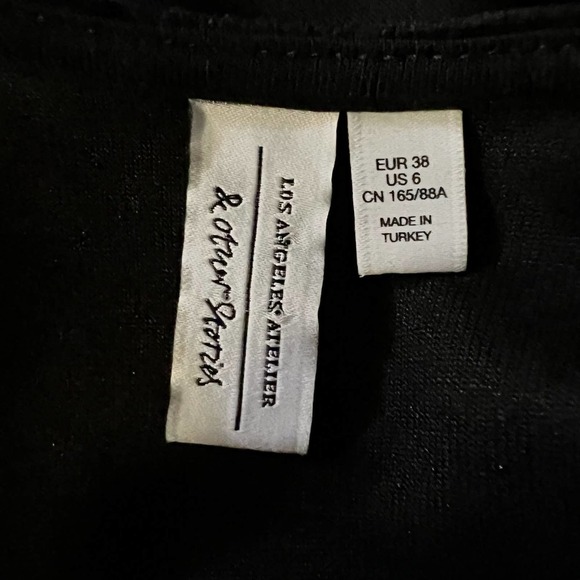 & OTHER STORIES Draped Velvet Mini Dress Size 6 - Picture 8 of 8